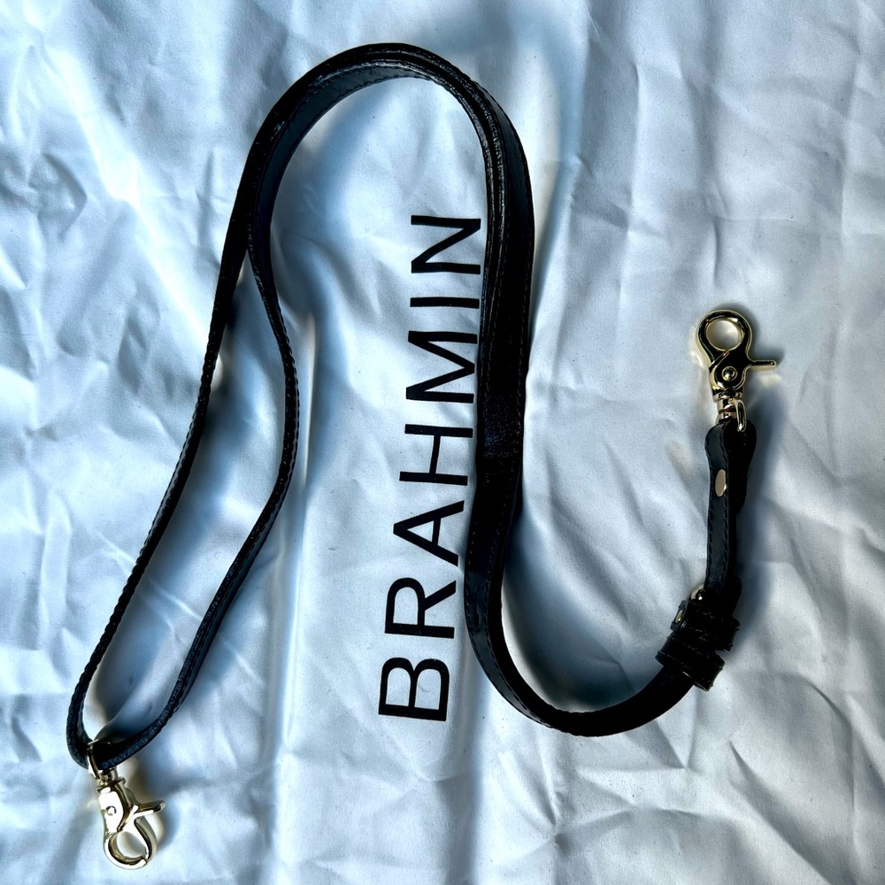 Brahmin strap smooth black